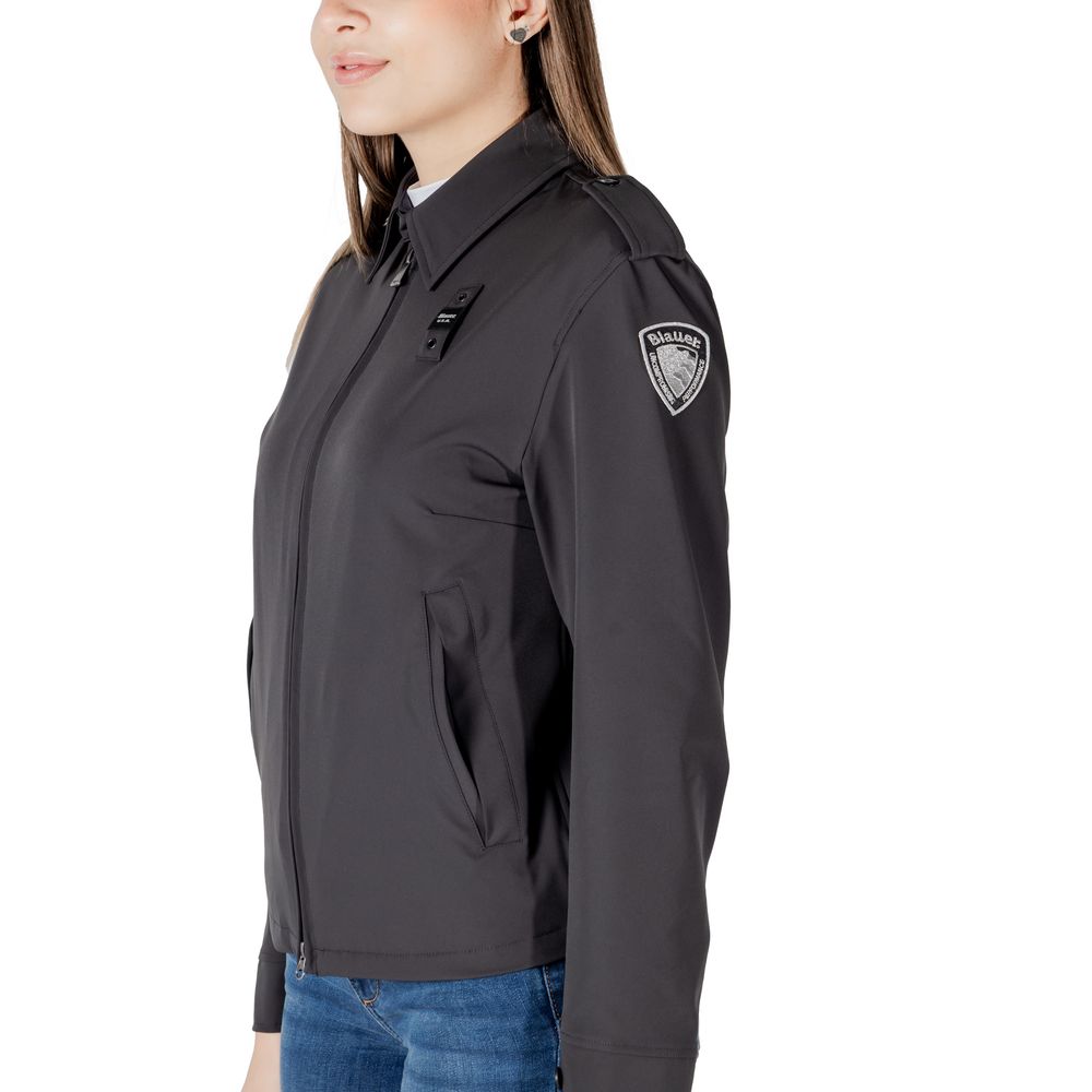 Blauer Black Polyamide Bomber - ClickThatClicks 