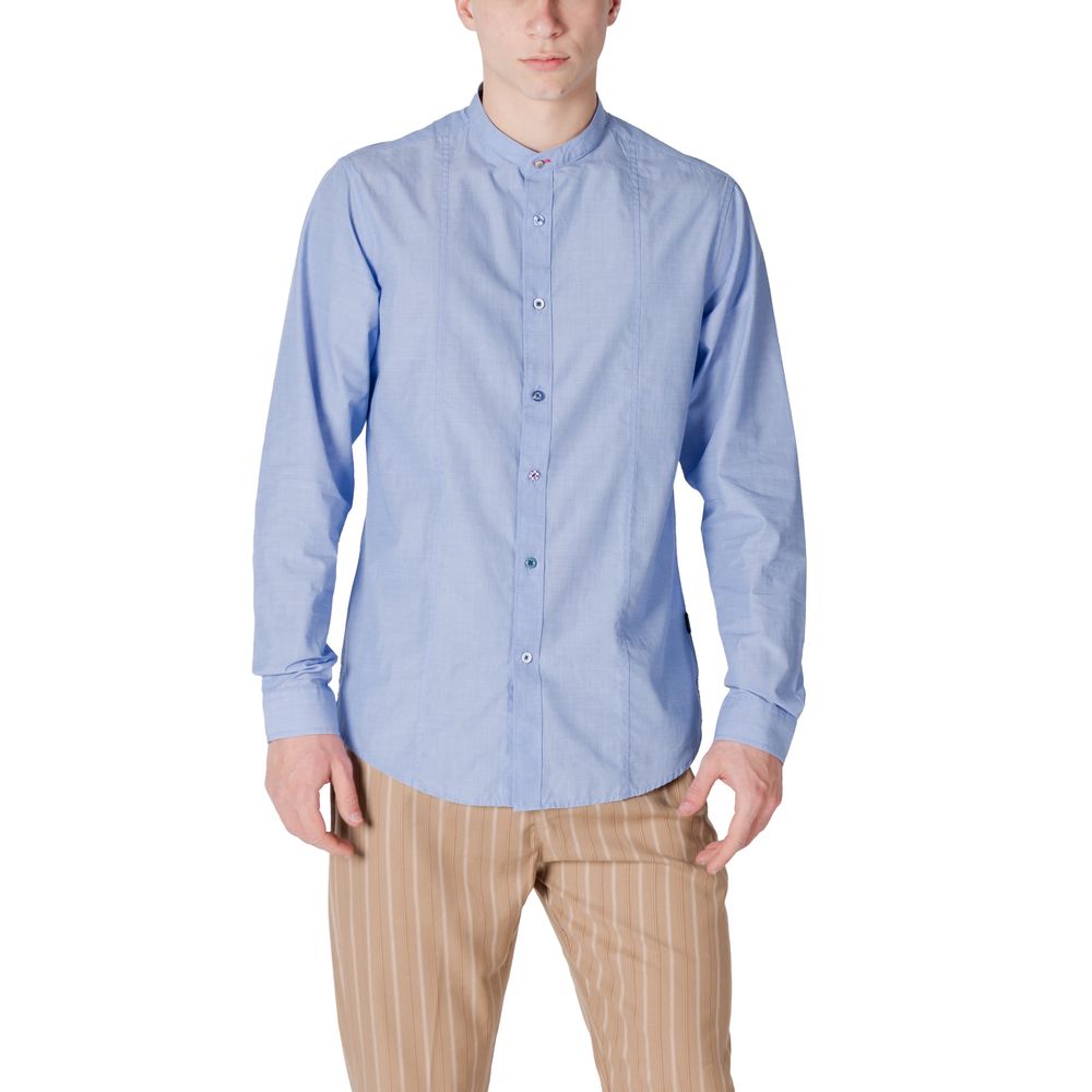 Gianni Lupo Light Blue Cotton Shirt - ClickThatClicks 