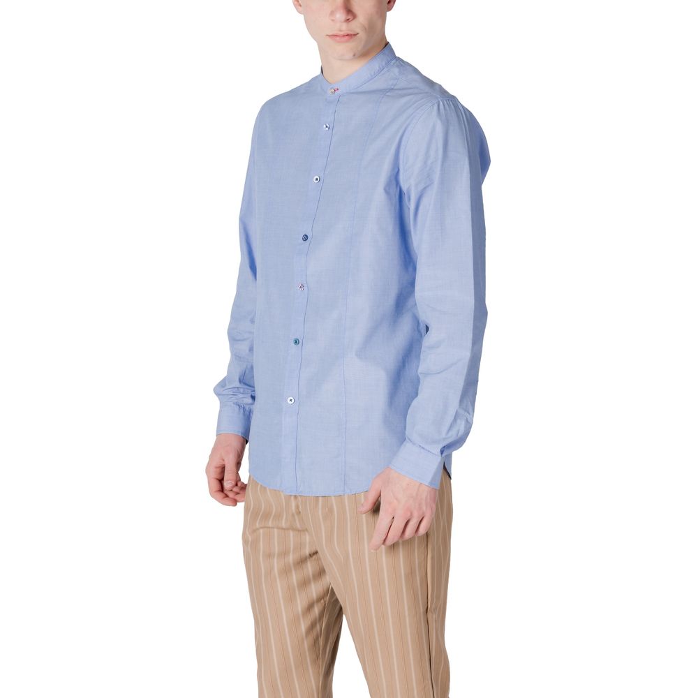 Gianni Lupo Light Blue Cotton Shirt - ClickThatClicks 