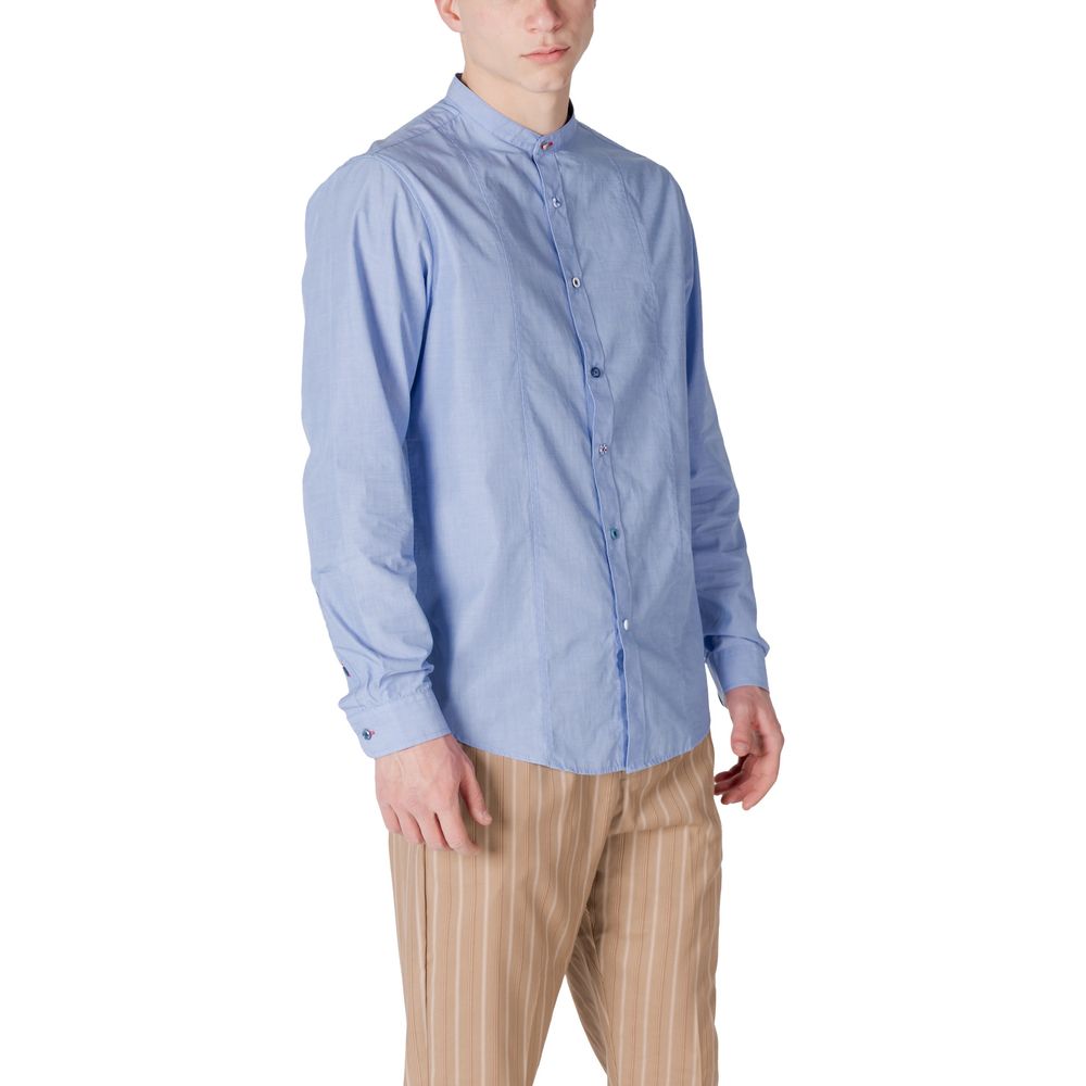 Gianni Lupo Light Blue Cotton Shirt - ClickThatClicks 