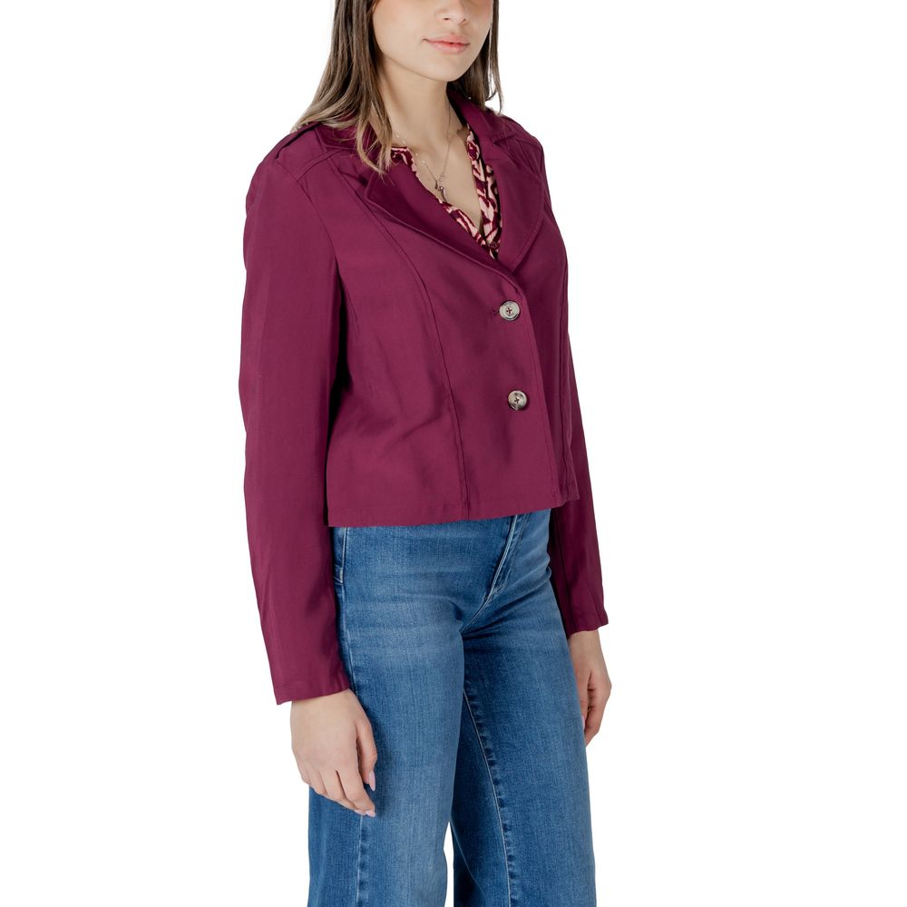 Street One Purple Viscose Parka - ClickThatClicks 