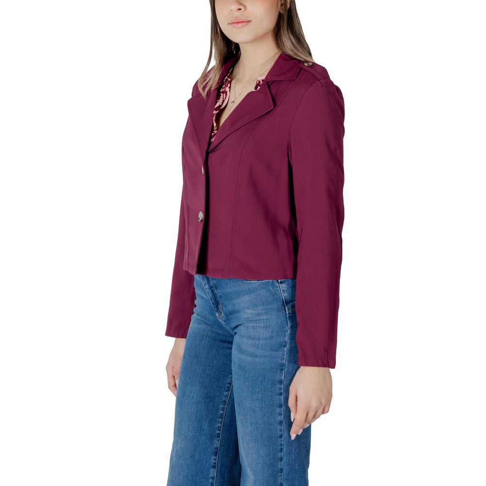 Street One Purple Viscose Parka - ClickThatClicks 