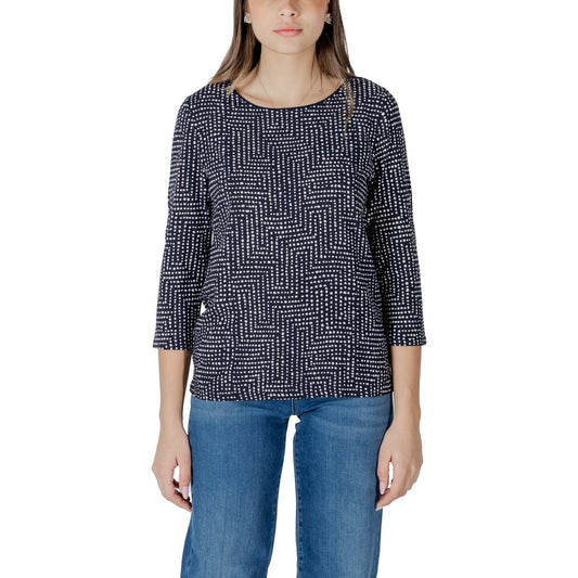 Street One Blue Viscose Long Sleeve T-Shirt - ClickThatClicks 