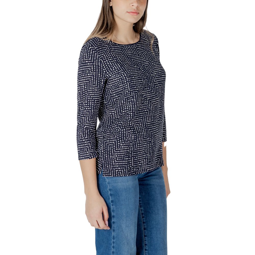 Street One Blue Viscose Long Sleeve T-Shirt - ClickThatClicks 