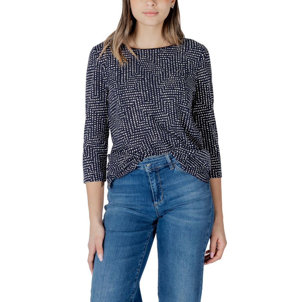 Street One Blue Viscose Long Sleeve T-Shirt - ClickThatClicks 