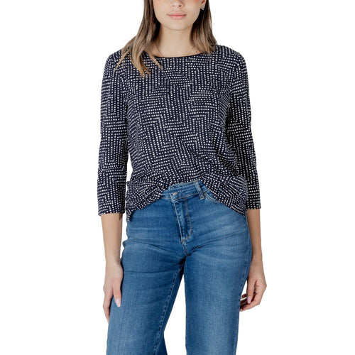 Street One Blue Viscose Long Sleeve T-Shirt - ClickThatClicks 