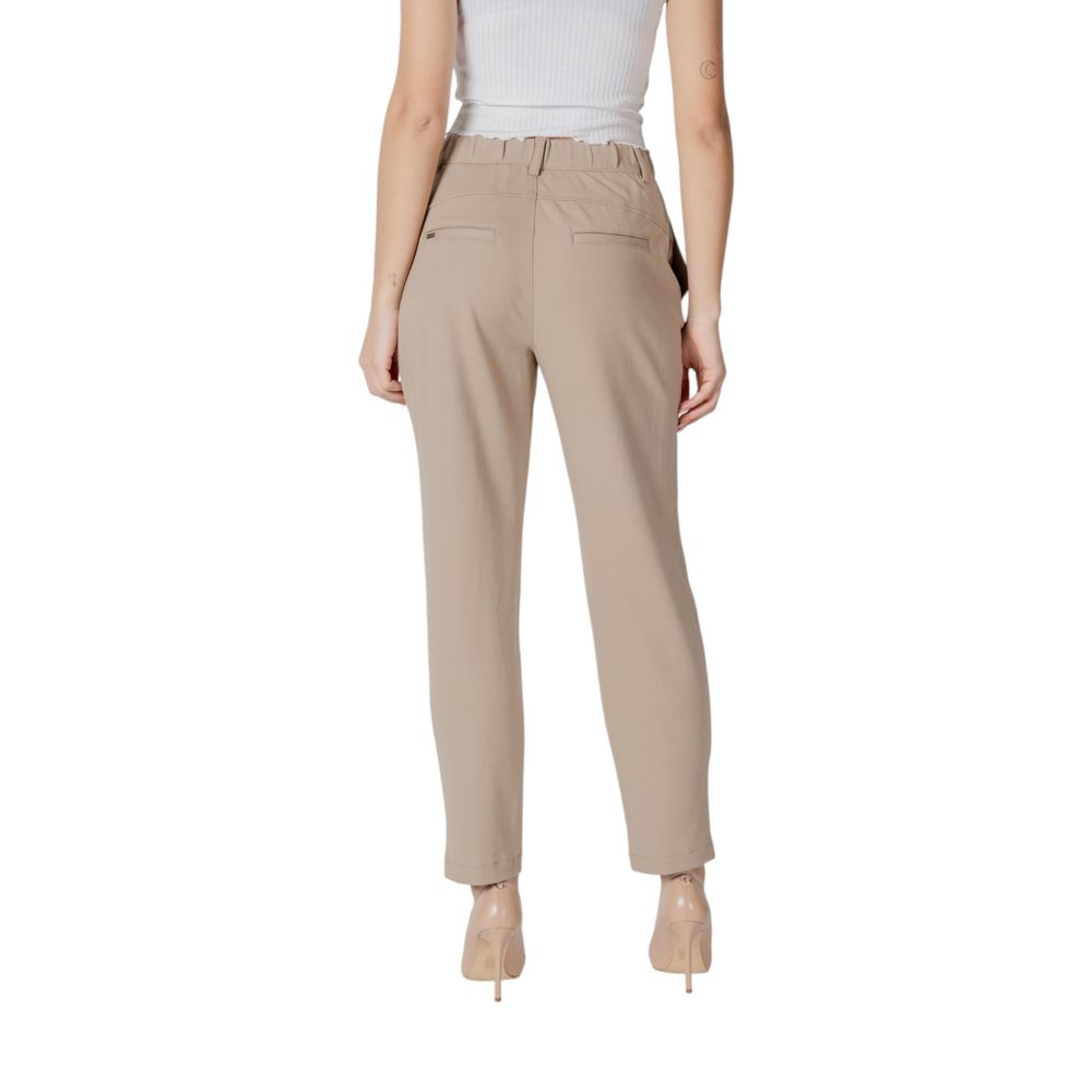 Street One Beige Viscose Pant - ClickThatClicks 