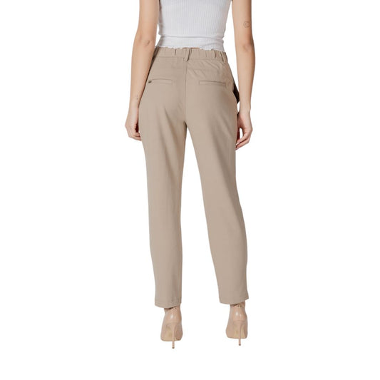 Street One Beige Viscose Pant - ClickThatClicks 