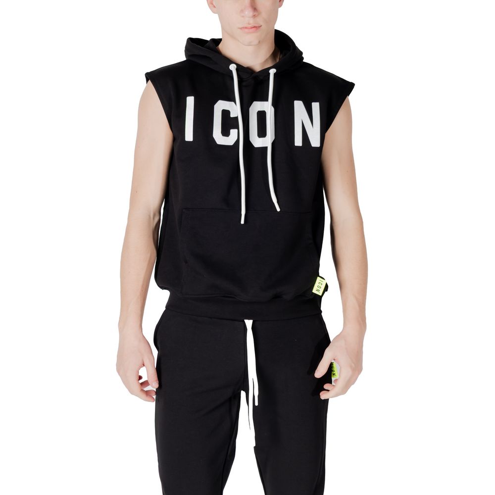 Icon Black Cotton Hoodie - ClickThatClicks 