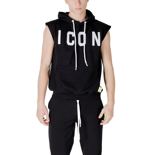 Icon Black Cotton Hoodie - ClickThatClicks 