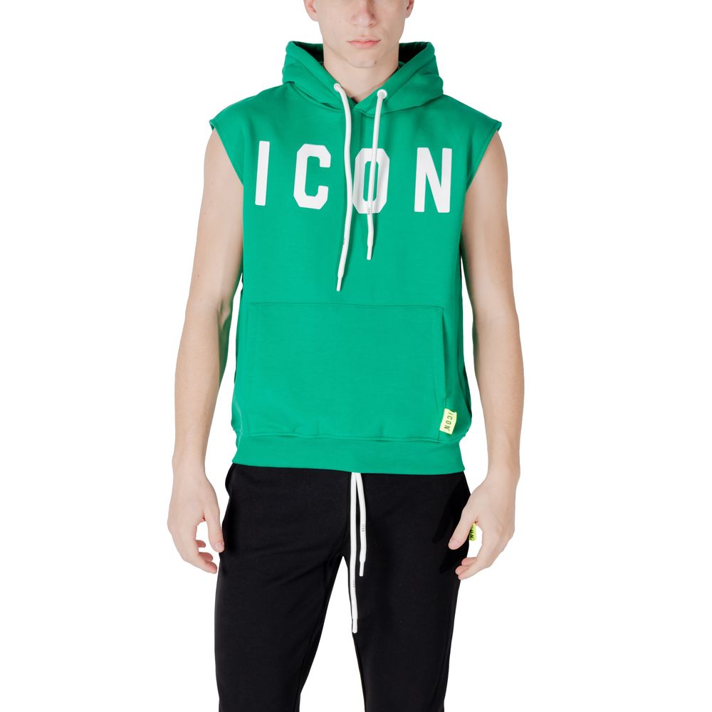 Icon Green Cotton Hoodie - ClickThatClicks 