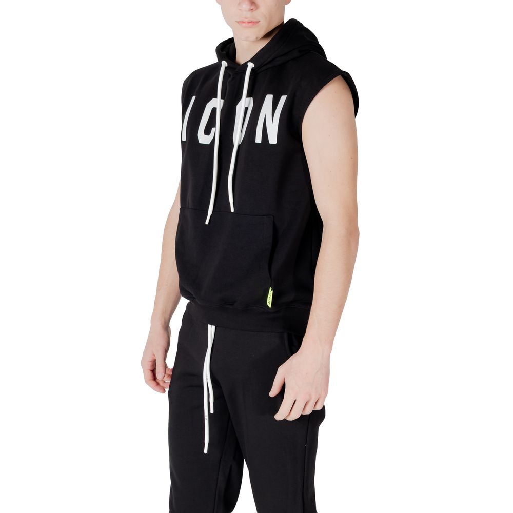 Icon Black Cotton Hoodie - ClickThatClicks 