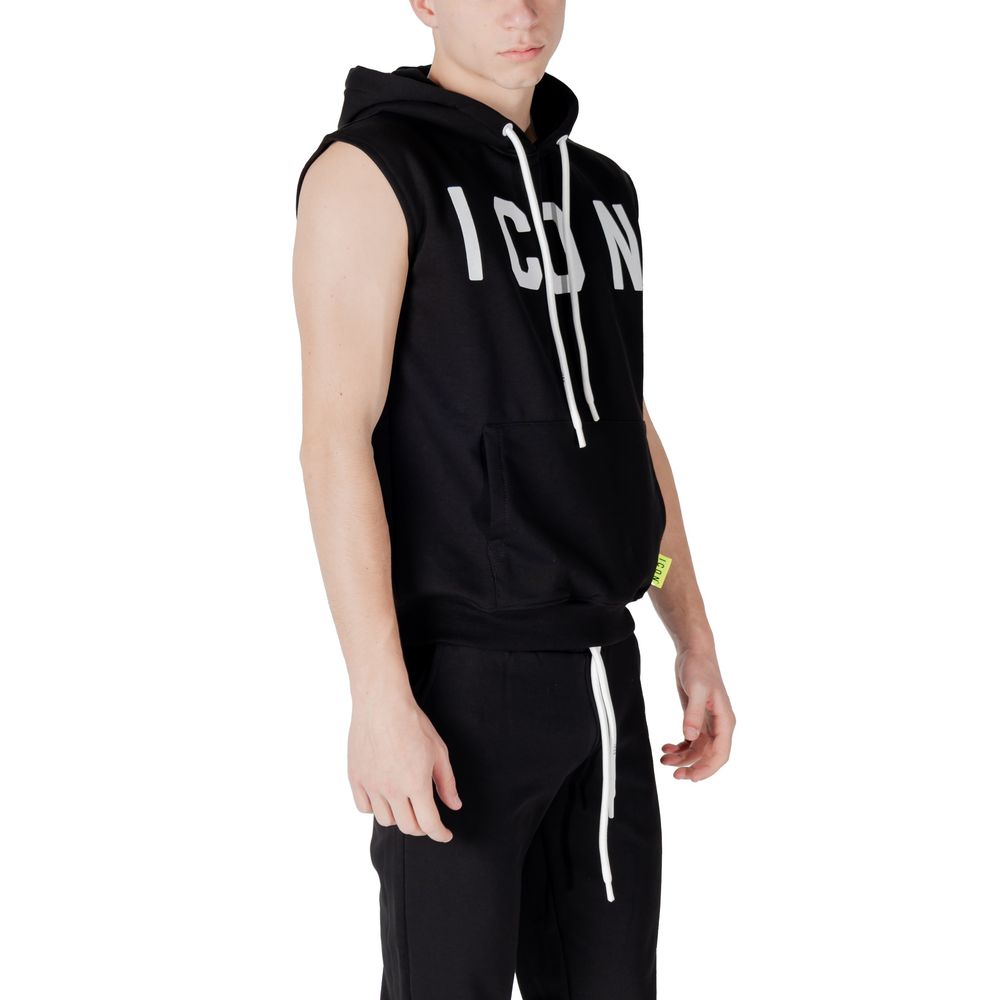 Icon Black Cotton Hoodie - ClickThatClicks 