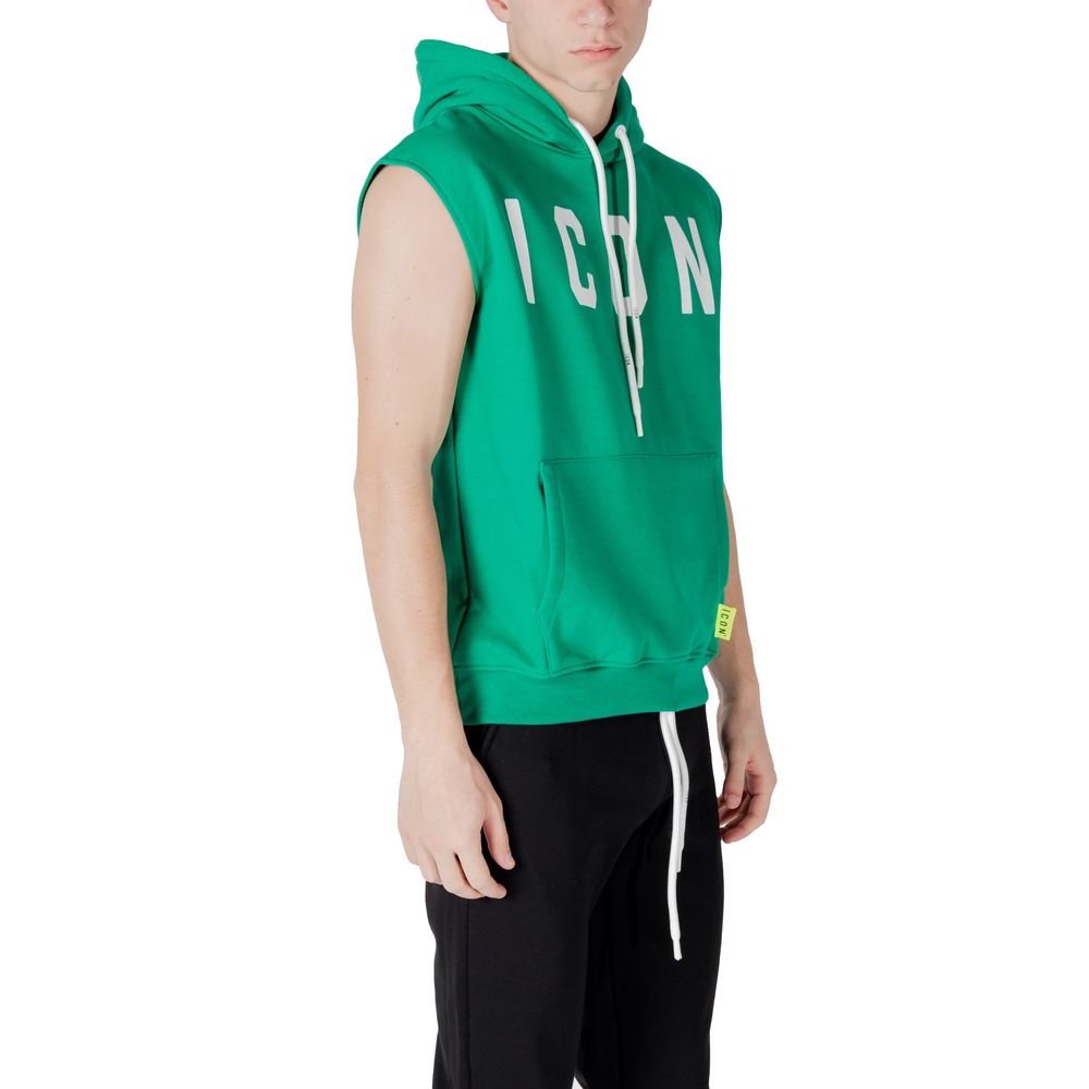 Icon Green Cotton Hoodie - ClickThatClicks 