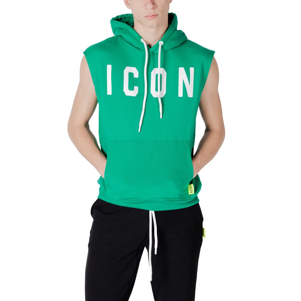 Icon Green Cotton Hoodie - ClickThatClicks 