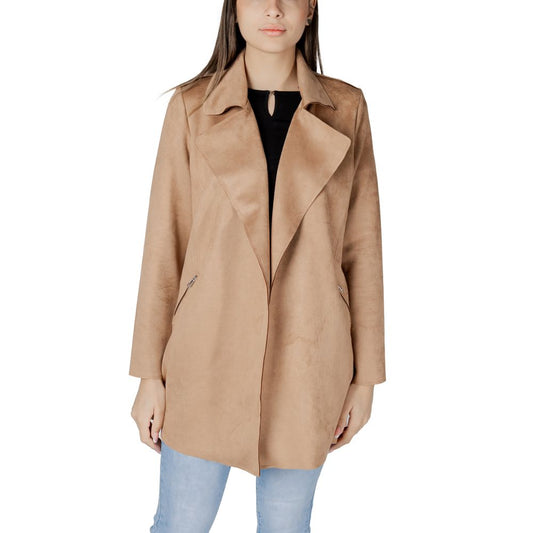 Street One Beige Polyester Trench Coat - ClickThatClicks 