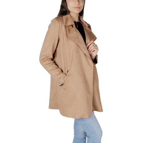 Street One Beige Polyester Trench Coat - ClickThatClicks 