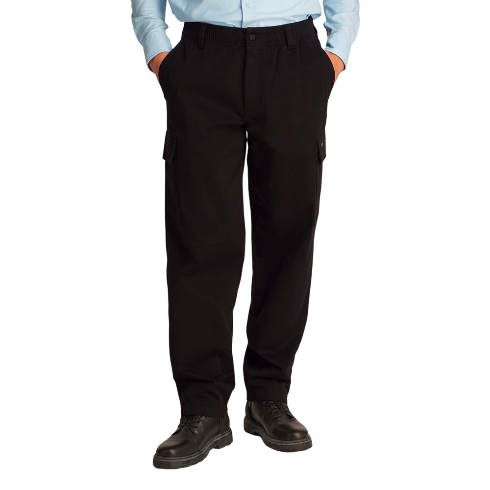 Calvin Klein Jeans Black Cotton Cargo Pants - ClickThatClicks 
