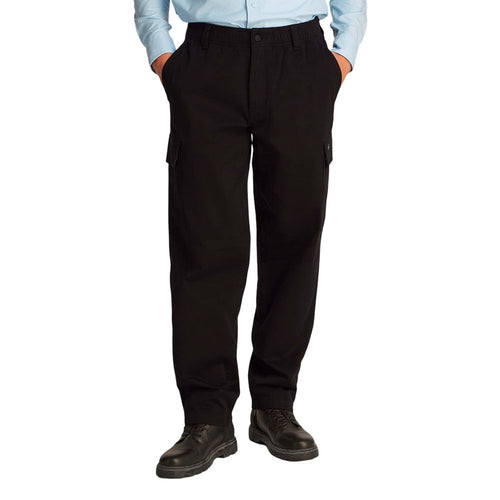 Calvin Klein Jeans Black Cotton Cargo Pants - ClickThatClicks 
