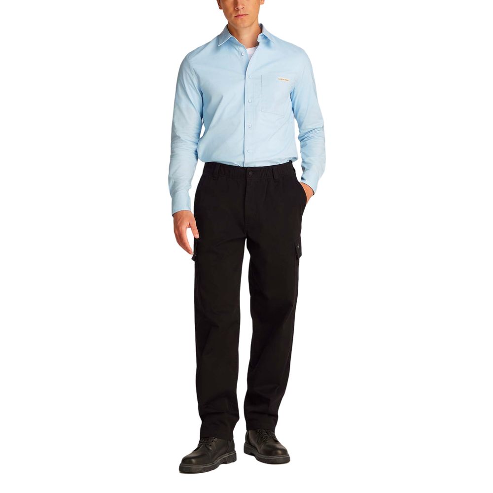 Calvin Klein Jeans Black Cotton Cargo Pants - ClickThatClicks 