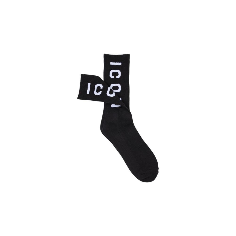 Icon Black Cotton Socks - ClickThatClicks 