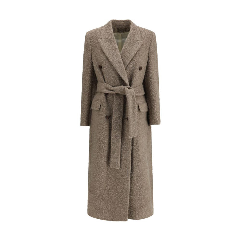 Golden Goose Beige Fleece Wool Coat