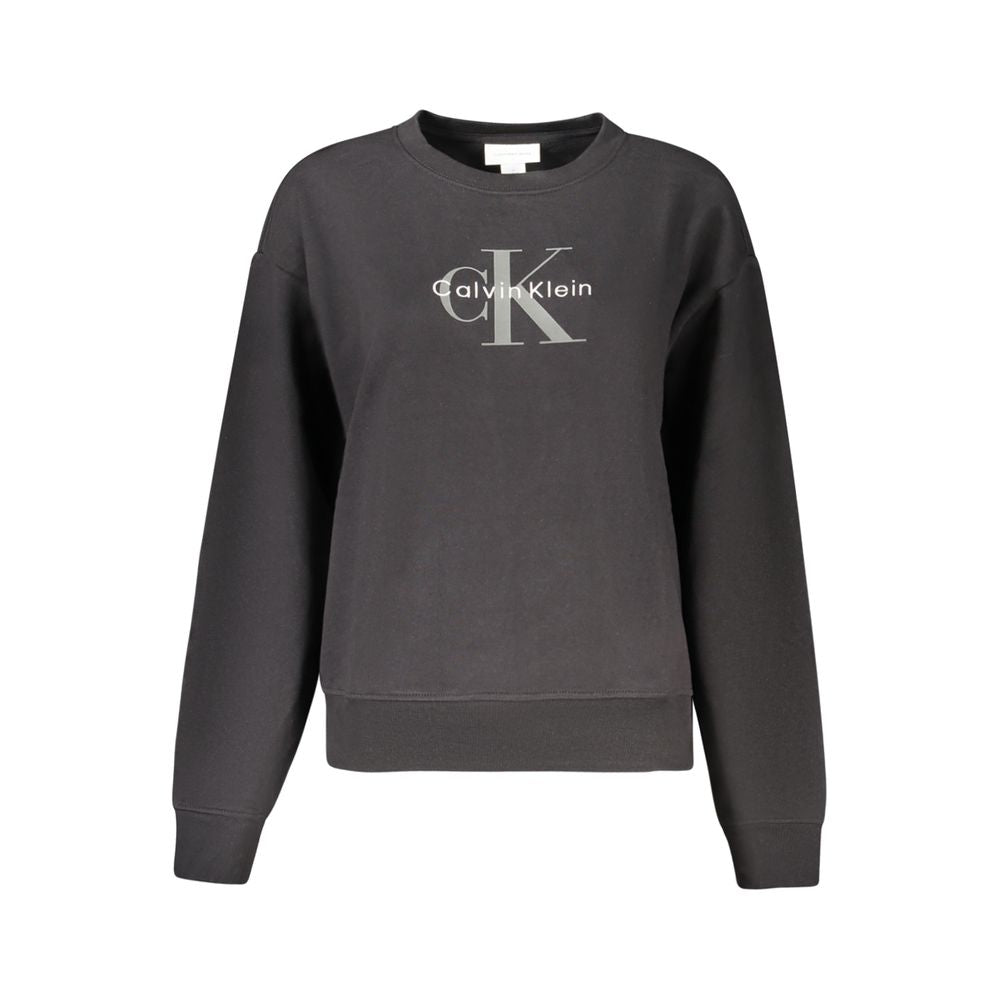 Calvin Klein Black Cotton Women's Sweatshirt - ClickThatClicks 