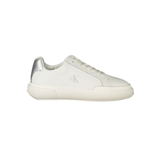 Calvin Klein Bianco Polyurethane Women Sneaker - ClickThatClicks 