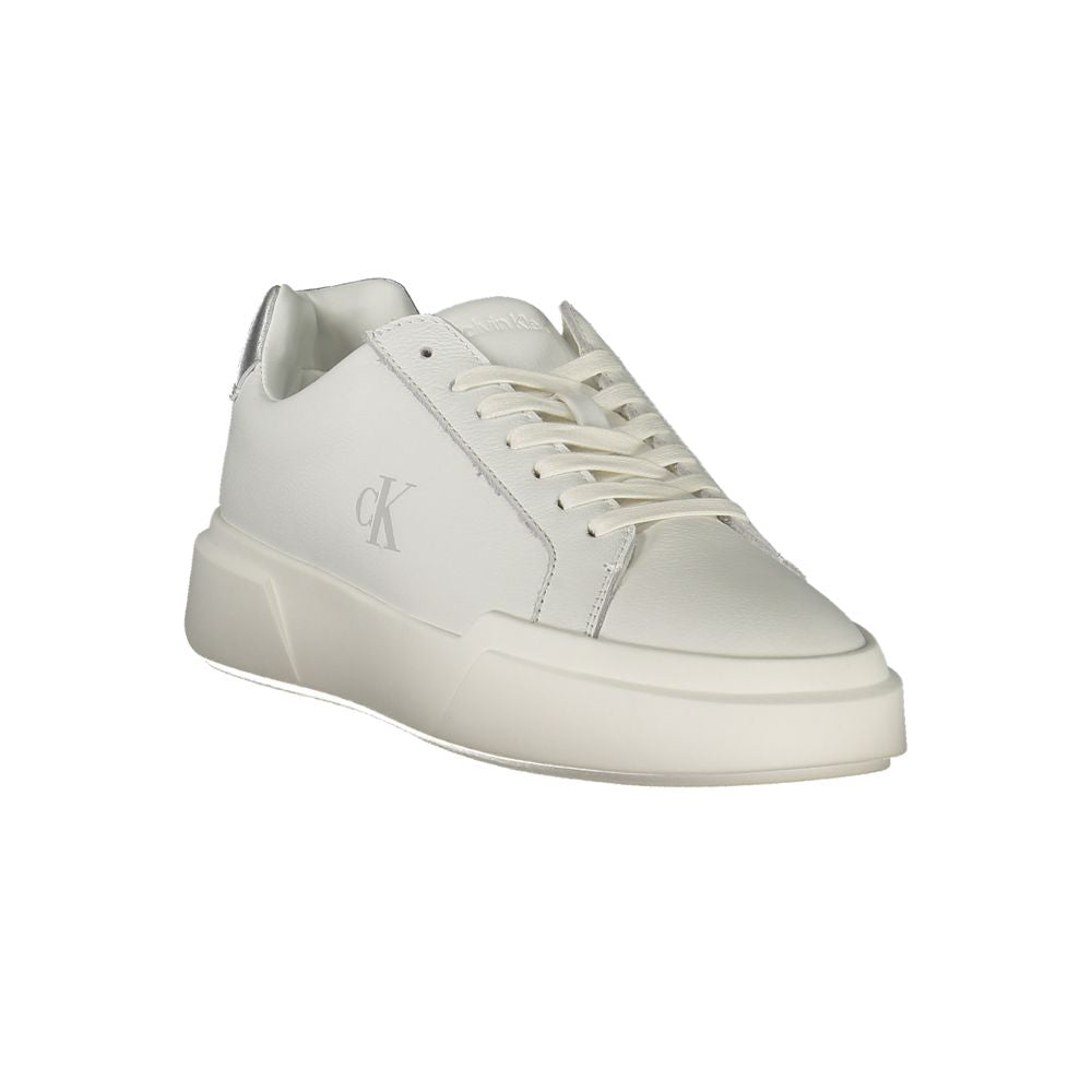 Calvin Klein Bianco Polyurethane Women Sneaker - ClickThatClicks 