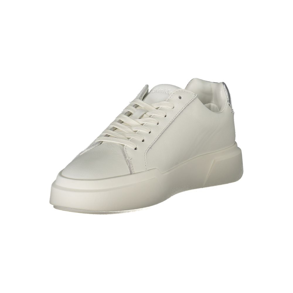Calvin Klein Bianco Polyurethane Women Sneaker - ClickThatClicks 