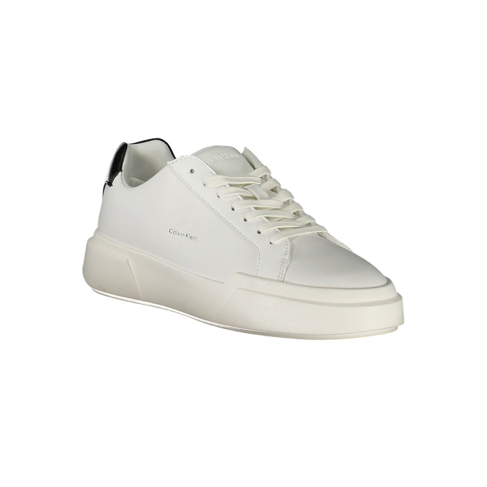 Calvin Klein Bianco Polyurethane Women Sneaker - ClickThatClicks 