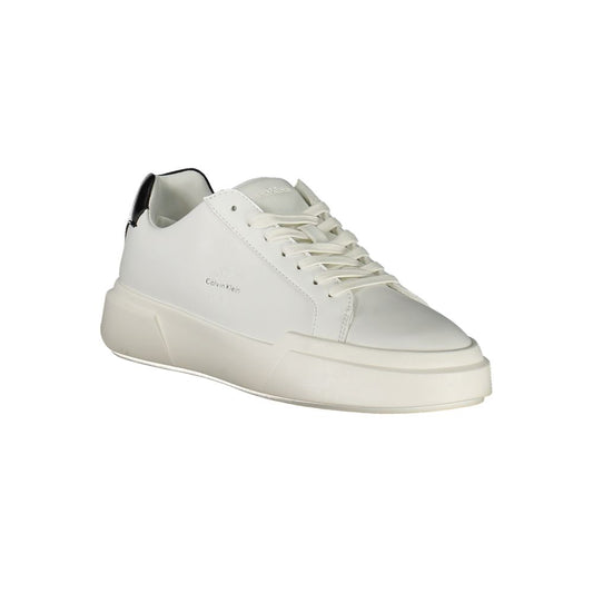 Calvin Klein Bianco Polyurethane Women Sneaker - ClickThatClicks 