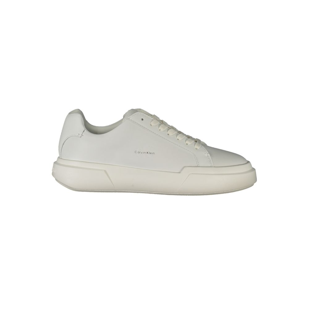 Calvin Klein Bianco Polyurethane Women Sneaker - ClickThatClicks 