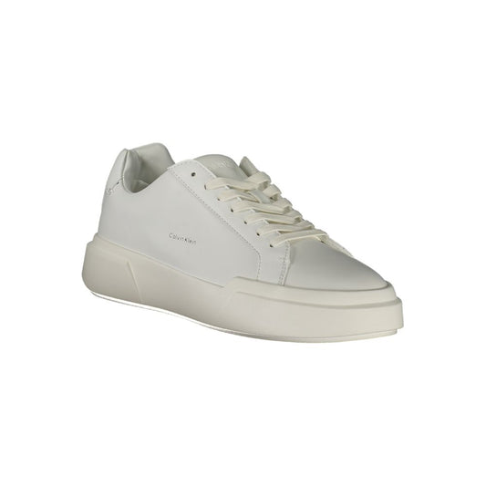 Calvin Klein Bianco Polyurethane Women Sneaker - ClickThatClicks 