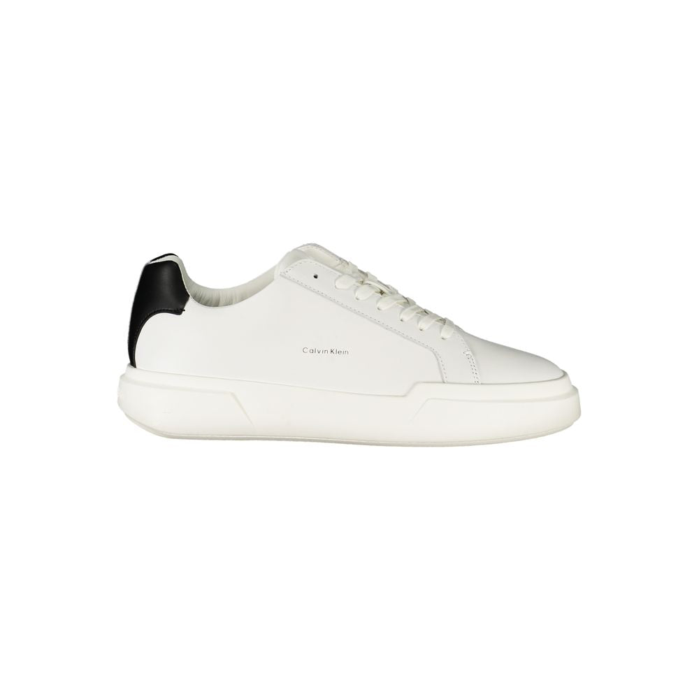 Calvin Klein Bianco Leather Men Sneaker - ClickThatClicks 