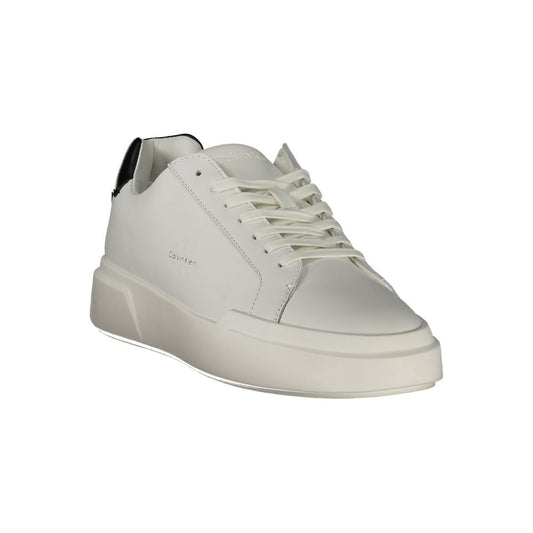 Calvin Klein Bianco Leather Men Sneaker - ClickThatClicks 