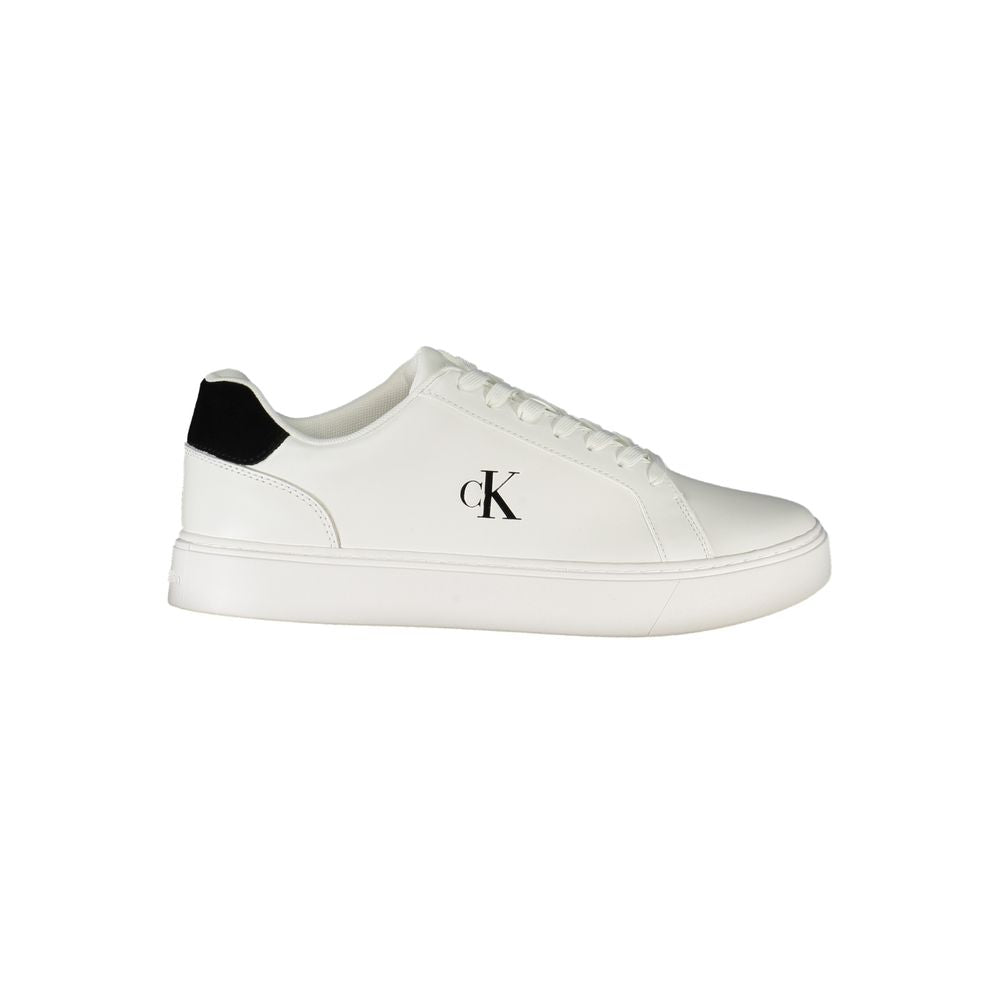 Calvin Klein Bianco Polyurethane Men Sneaker - ClickThatClicks 