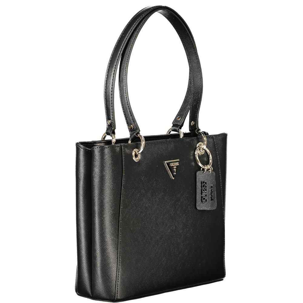 Guess Jeans Black Polyurethane Women's Handbag - ClickThatClicks 