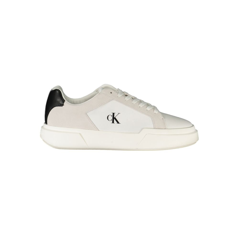 Calvin Klein Bianco Leather Men Sneaker - ClickThatClicks 
