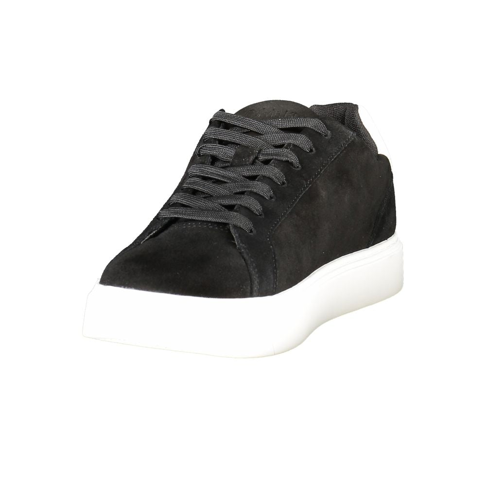 Calvin Klein Black Leather Men's Sneaker - ClickThatClicks 