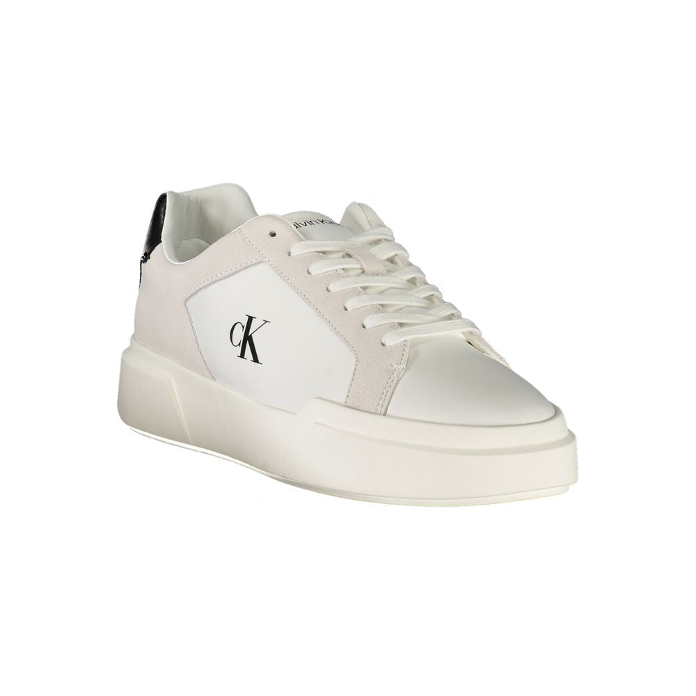 Calvin Klein Bianco Leather Men Sneaker - ClickThatClicks 