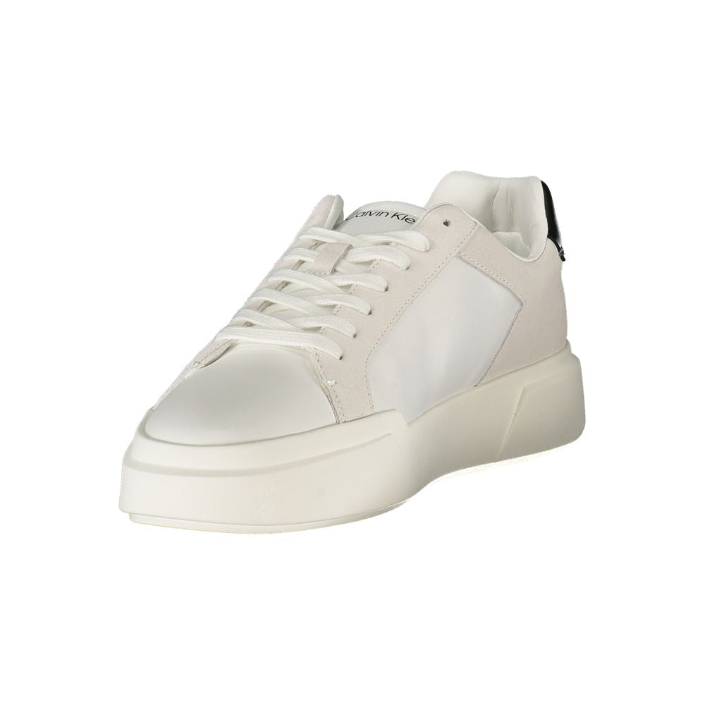 Calvin Klein Bianco Leather Men Sneaker - ClickThatClicks 