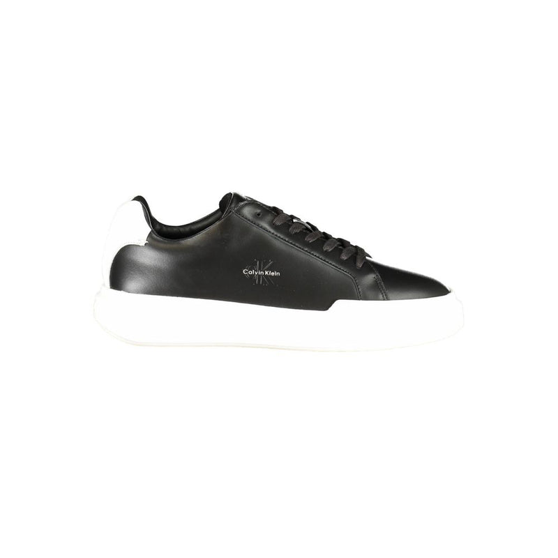 Calvin Klein Black Leather Men's Sneaker