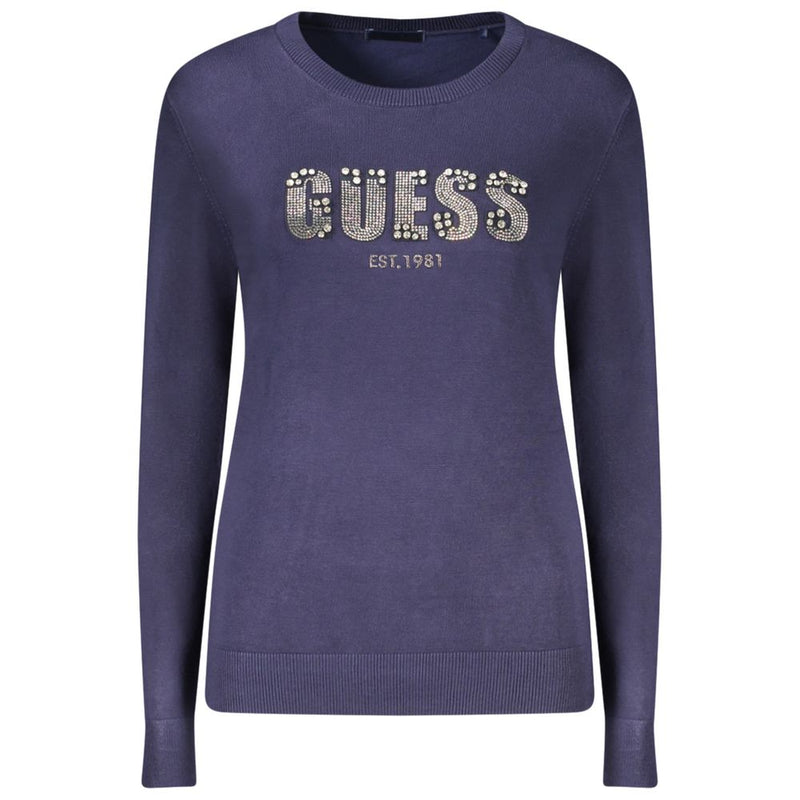 Guess Jeans Blue Viscose Women Sweater