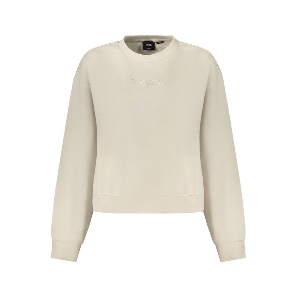 Vans Beige Cotton Women Sweatshirt - ClickThatClicks 