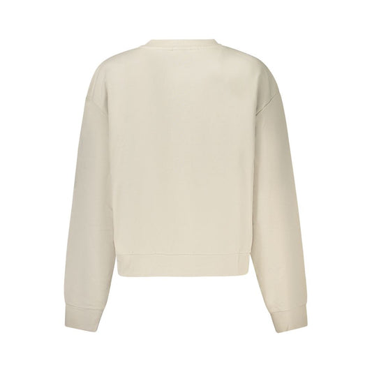Vans Beige Cotton Women Sweatshirt - ClickThatClicks 