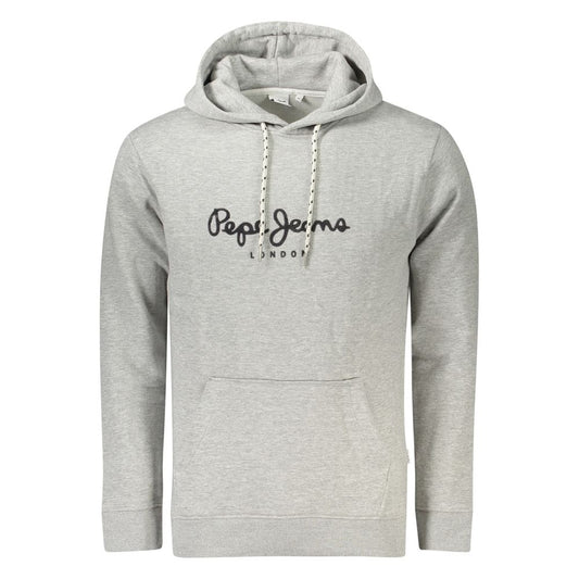 Pepe Jeans Grigio Cotton Male Sweatshirt - ClickThatClicks 