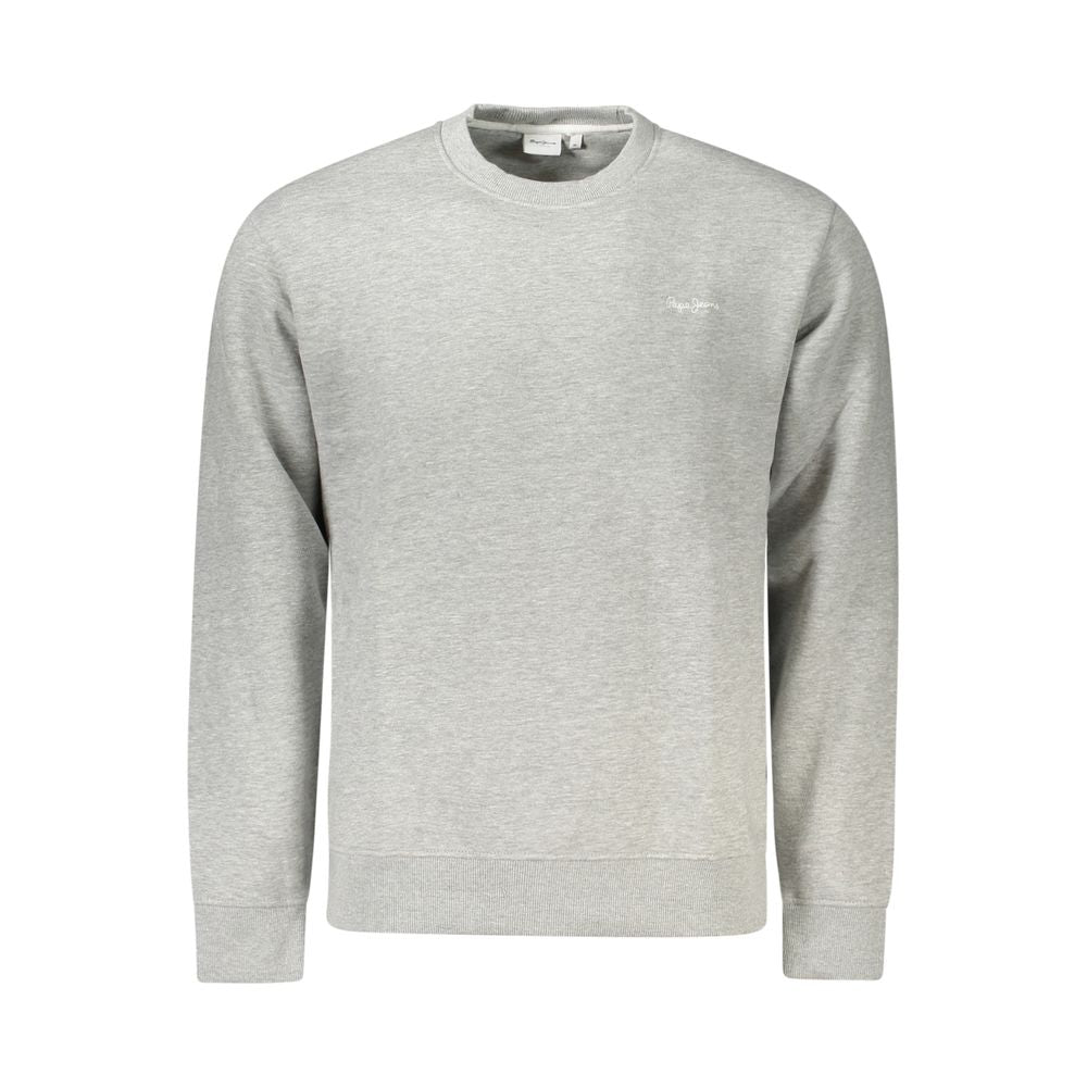 Pepe Jeans Gray Cotton Men's Sweatshirt - ClickThatClicks 
