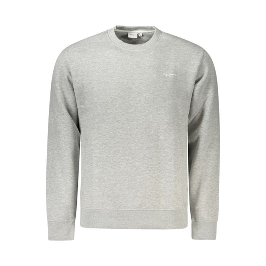 Pepe Jeans Gray Cotton Men's Sweatshirt - ClickThatClicks 
