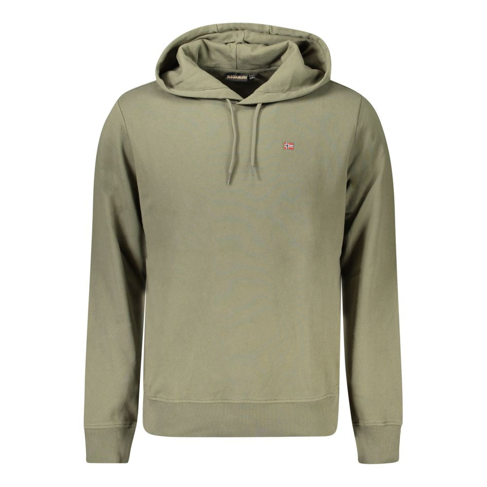 Napapijri Verde Cotton Mens Sweatshirt - ClickThatClicks 